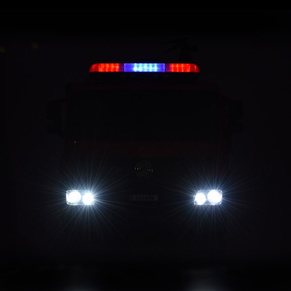 Akumuliatorinis gaisrinės automobilis vaikams HECHT 51818, 2x35W
