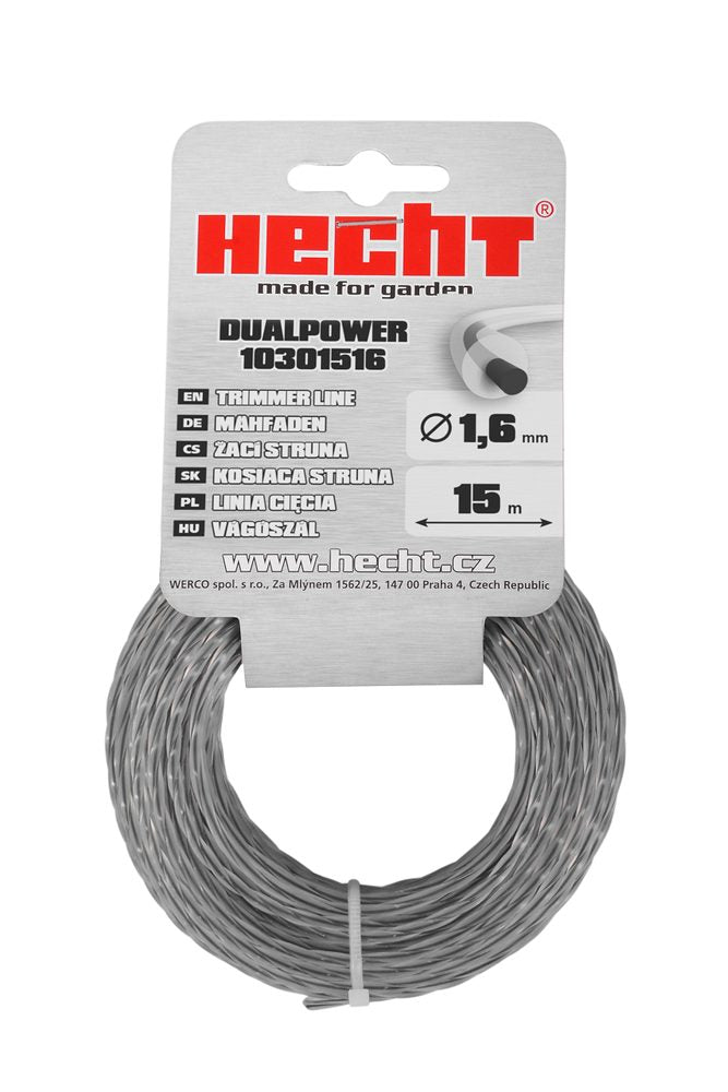 Valas žoliapjovei HECHT 10301516, 1,6 mm x 15 m