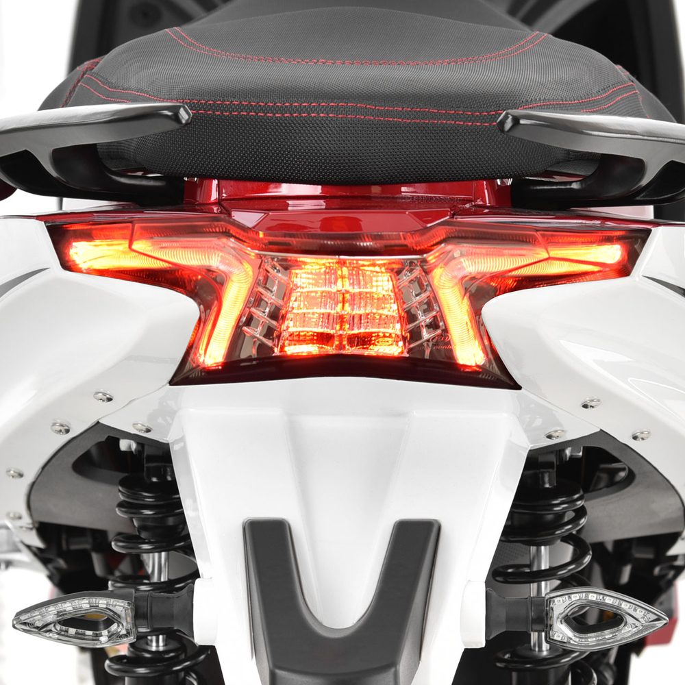 Elektrinis motoroleris HECHT EQUIS WHITE, baltas