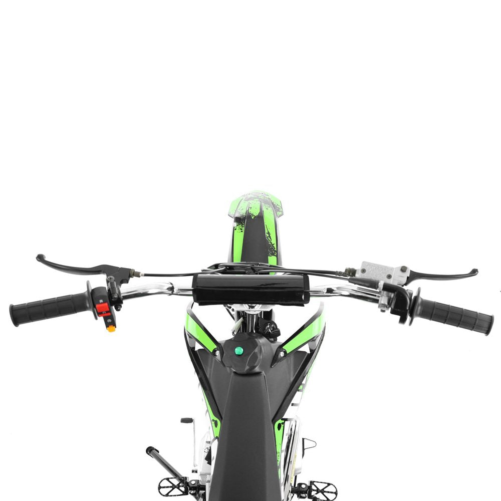 Benzininis krosinis motociklas HECHT 51126 GREEN, elektrinis užvedimas