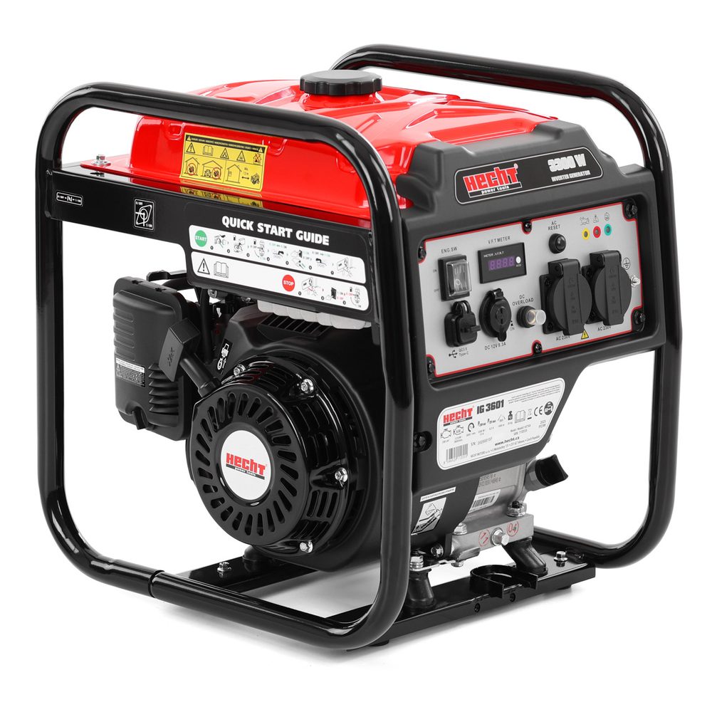 Vienfazis inverterinis generatorius HECHT IG 3601, 3200 W