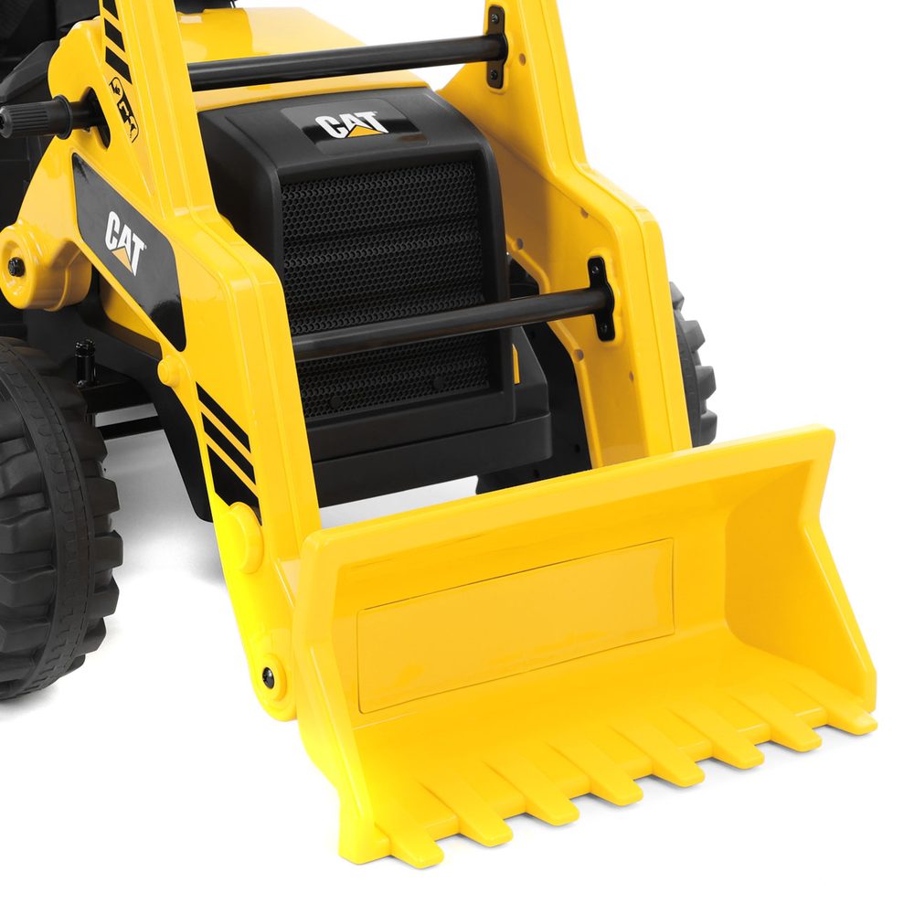 Akumuliatorinis ekskavatorius CAT Backhoe, geltonas