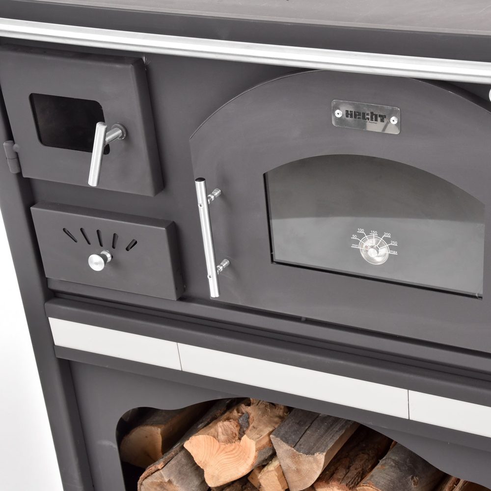 Malka kūrenama krosnelė su orkaite HECHT VULCANUS BEIGE, 6 kW