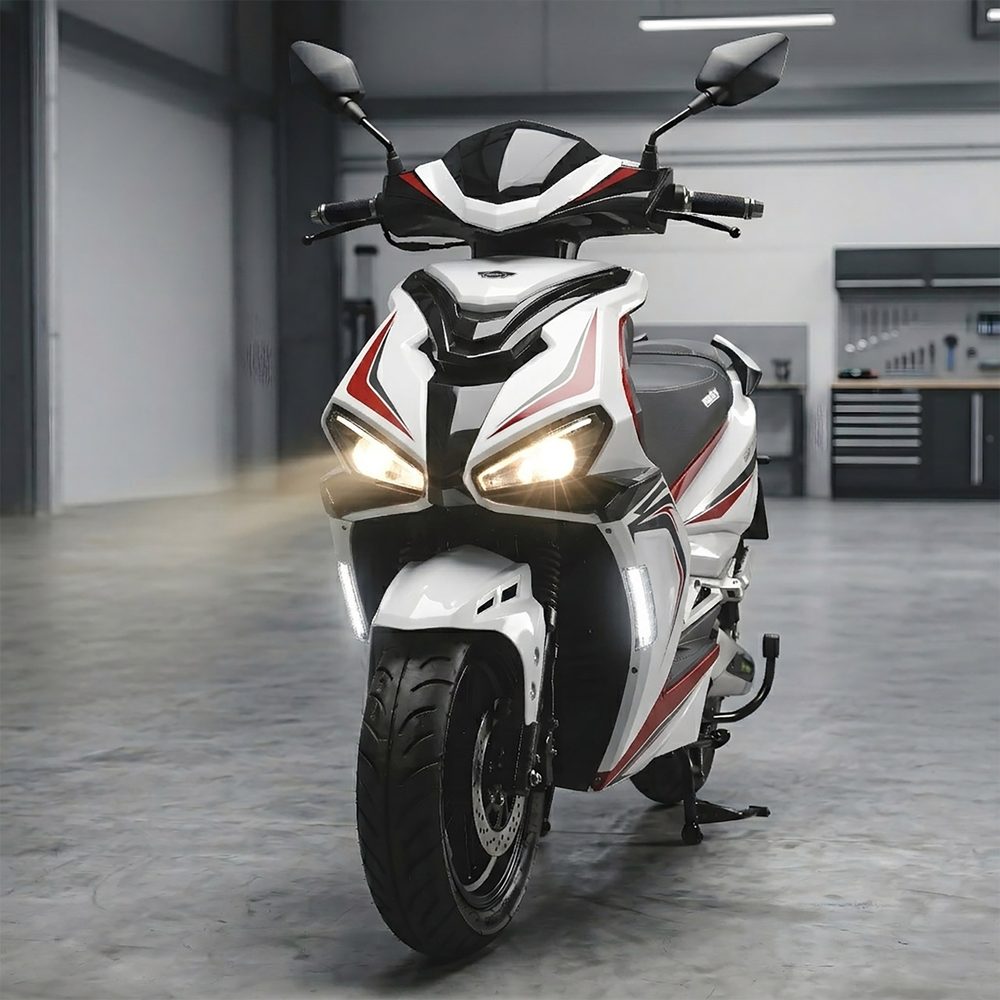 Elektrinis motoroleris HECHT EQUIS WHITE, baltas