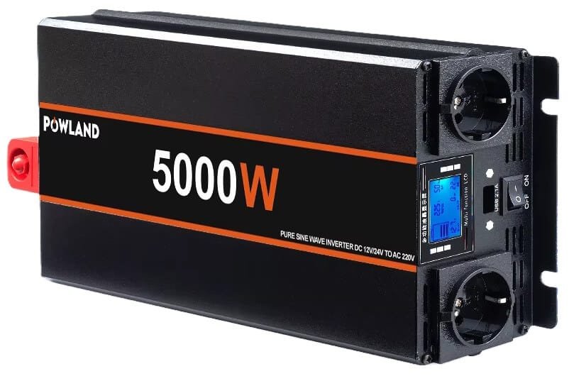 Švaraus sinuso inverteris Powland 12v-220V, 5000W