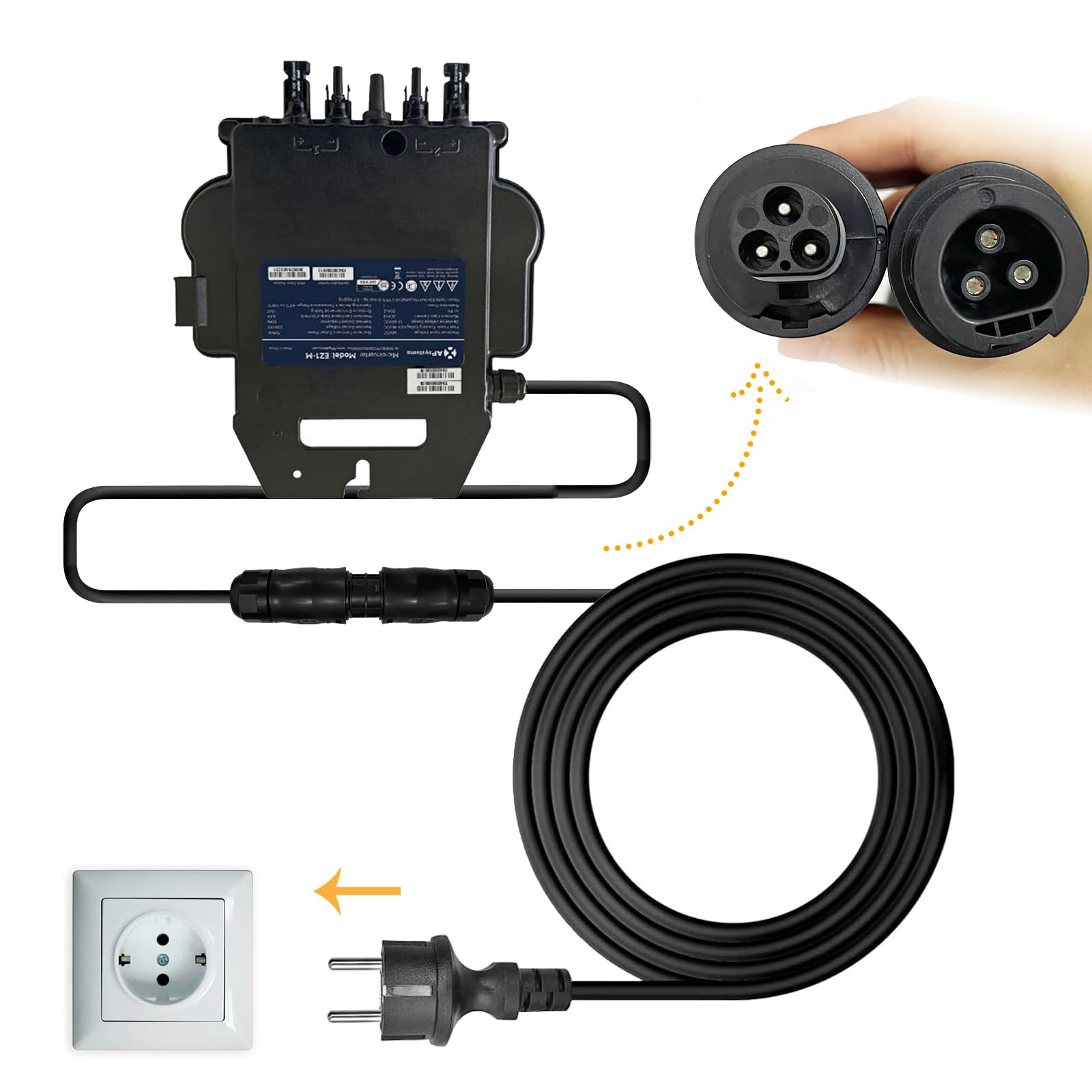 APsystems EZ1 mikroinverteriai saulės elektrinėms