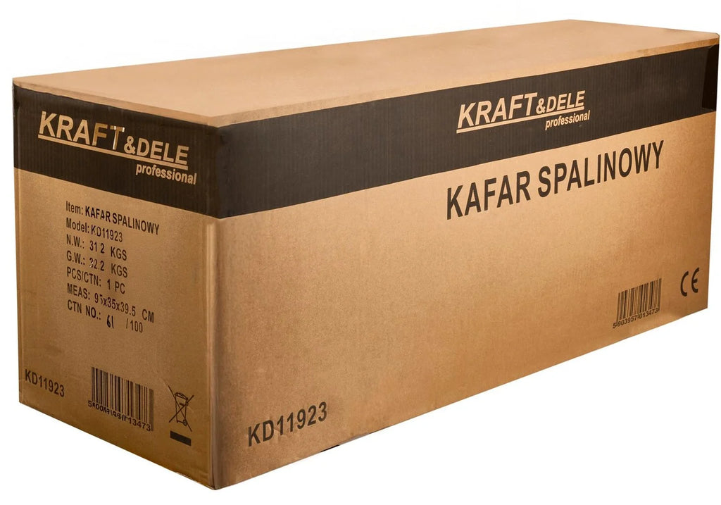 Dvitaktis, benzininis greito polių kalimo įrenginys Kraft & Dele KD11923, 49/69/100 mm stulpams, 50J, 1,9 kW, 2850 dūžių per minutę