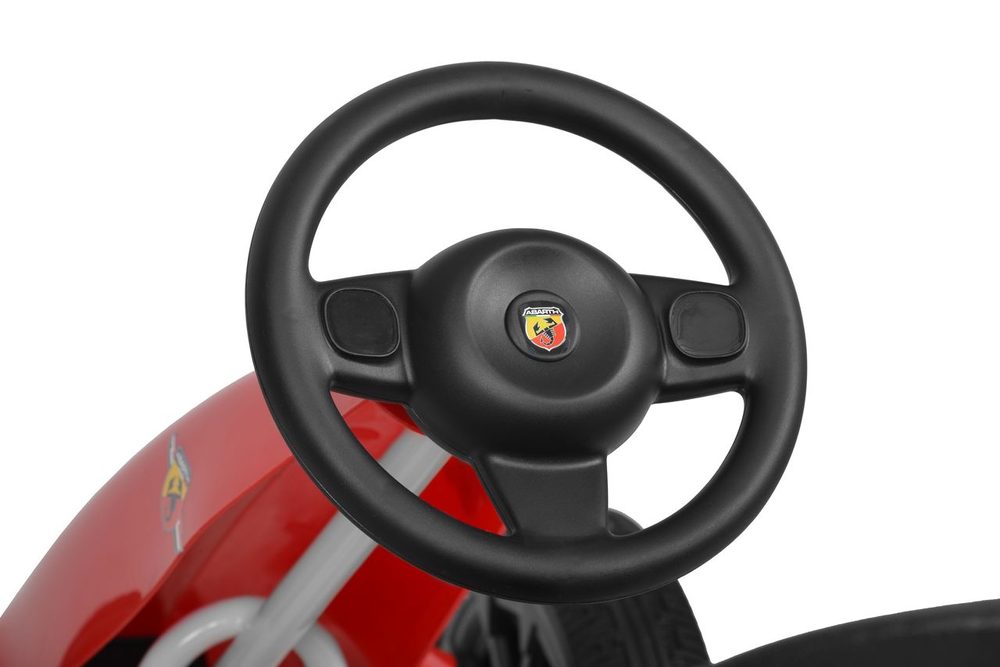 Vaikiškas pedalinis kartingas Abarth, Raudonas