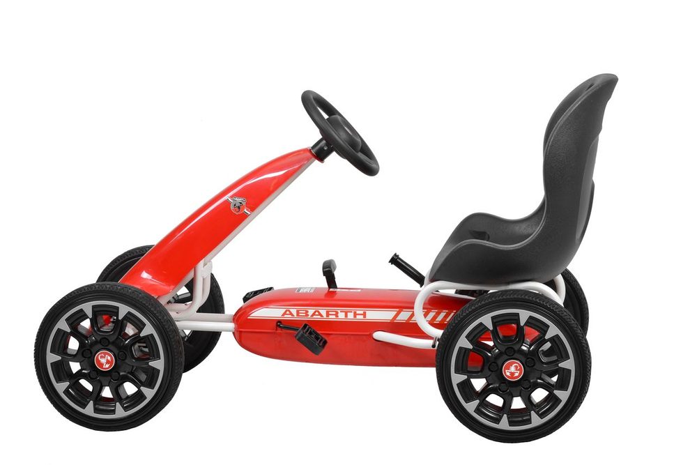 Vaikiškas pedalinis kartingas Abarth, Raudonas