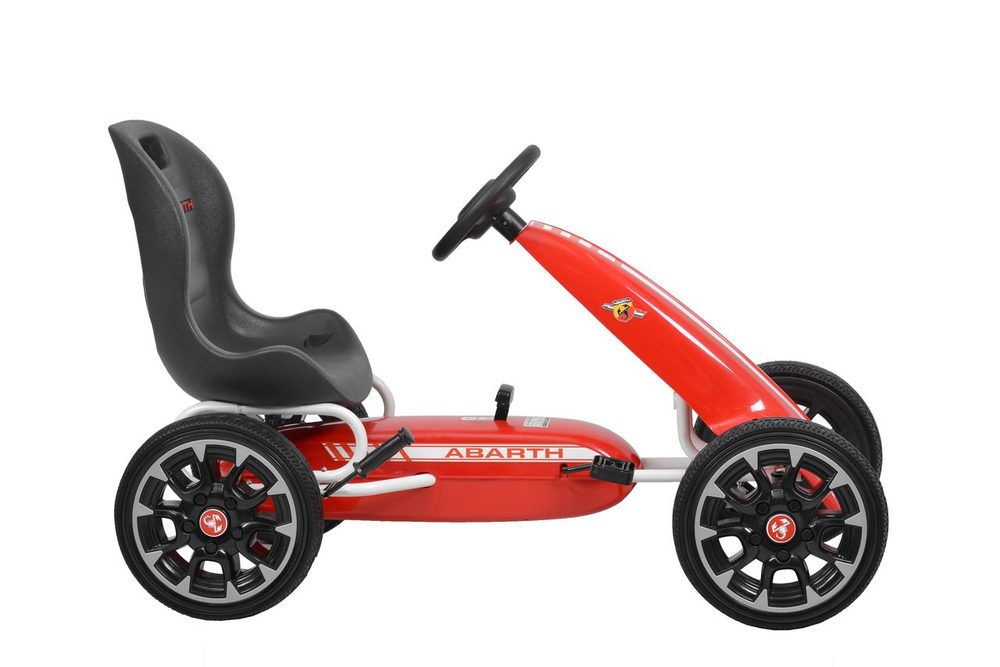 Vaikiškas pedalinis kartingas Abarth, Raudonas