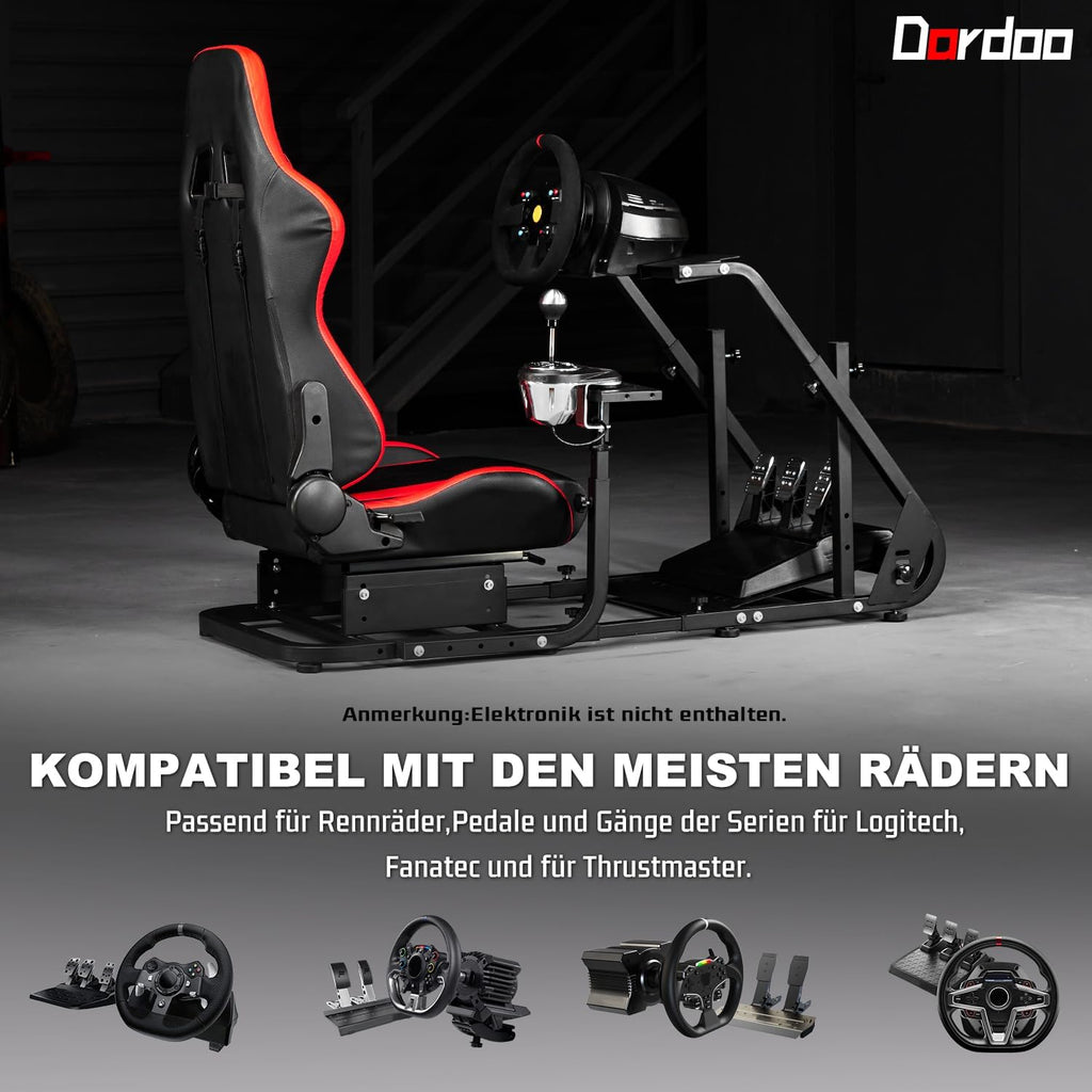 Reguliuojamas Racing Wheel stovas Logitech, Fanatec, Thrustmaster, PS4