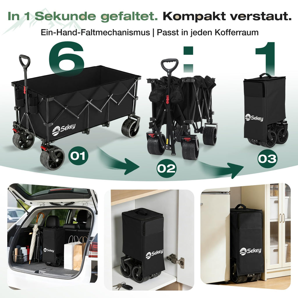 Sekey sulankstomi transportavimo vežimėliai