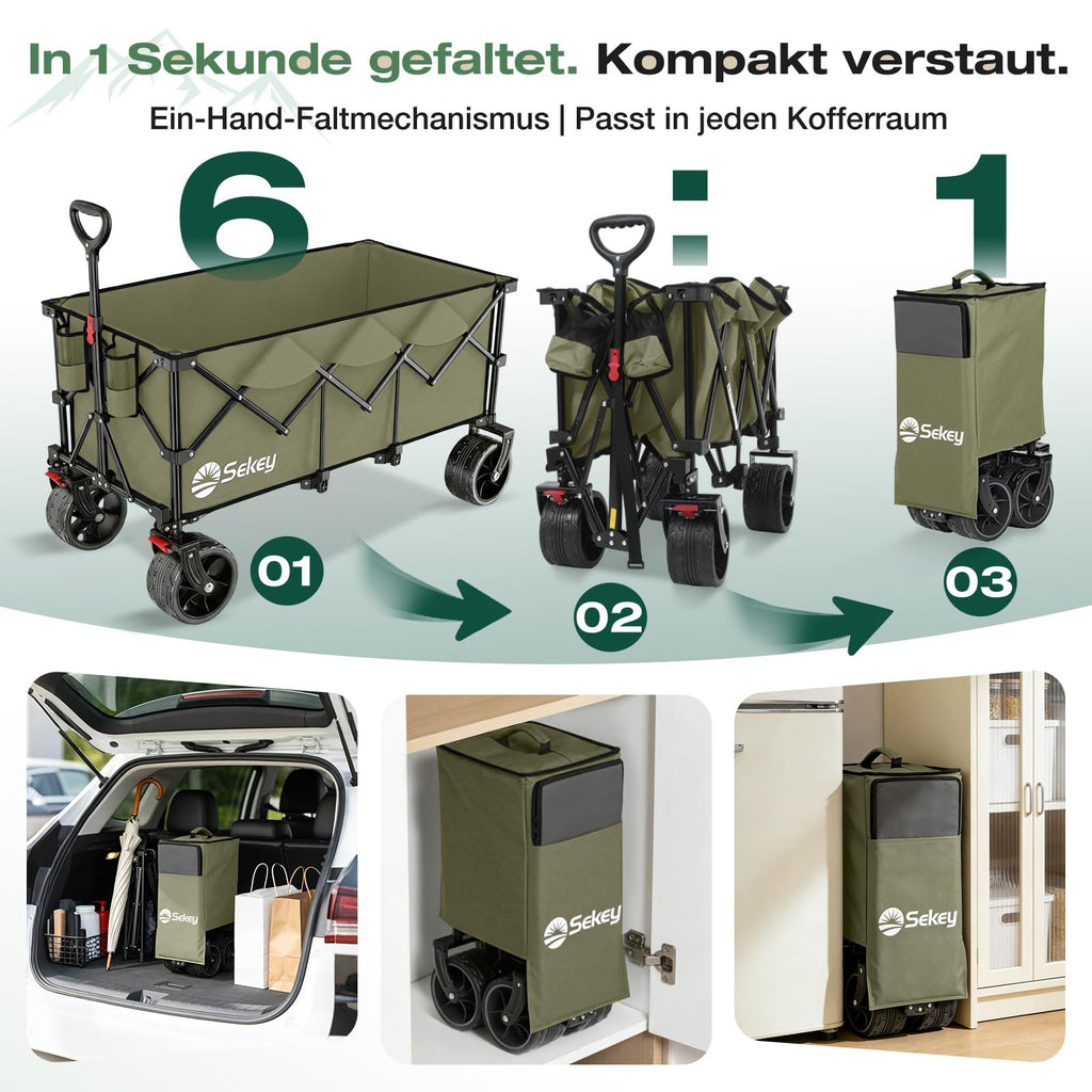 Sekey sulankstomi transportavimo vežimėliai