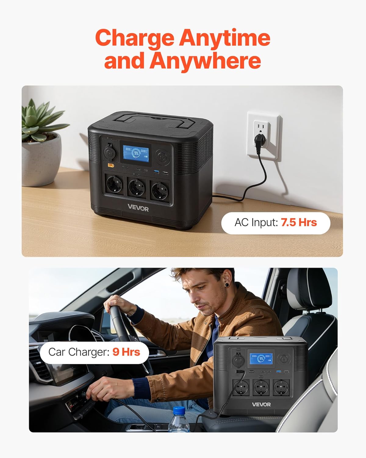 Nešiojama elektros stotelė 1800W (1008 Wh)