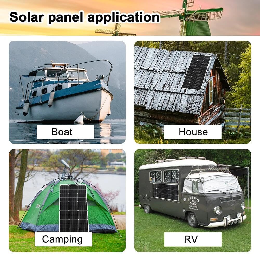 100 W 18 V lanksti monokristalinė saulės panelė – lankstus saulės modulis 12 V akumuliatoriams