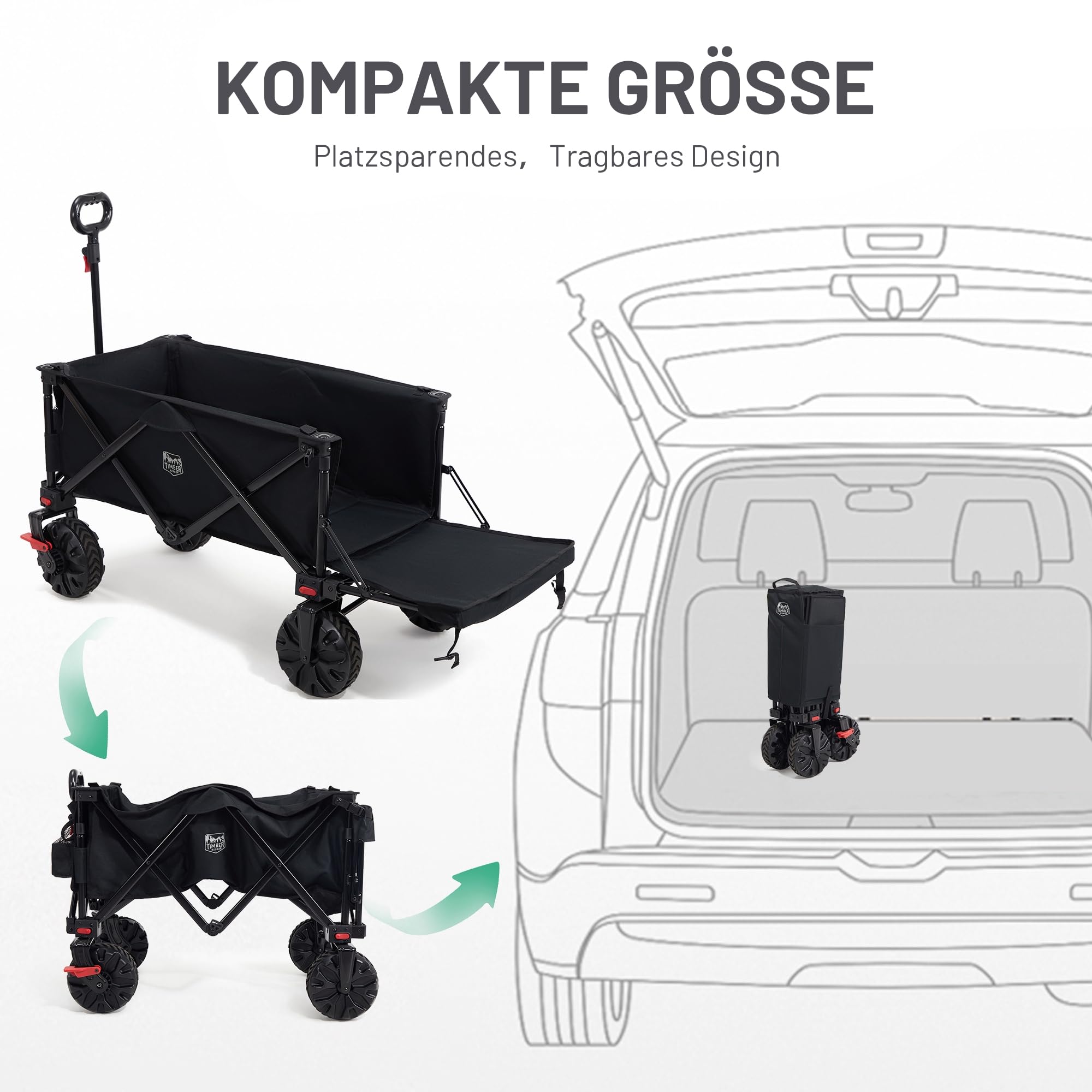 TIMBER RIDGE 300L sulanktomas vežimėlis