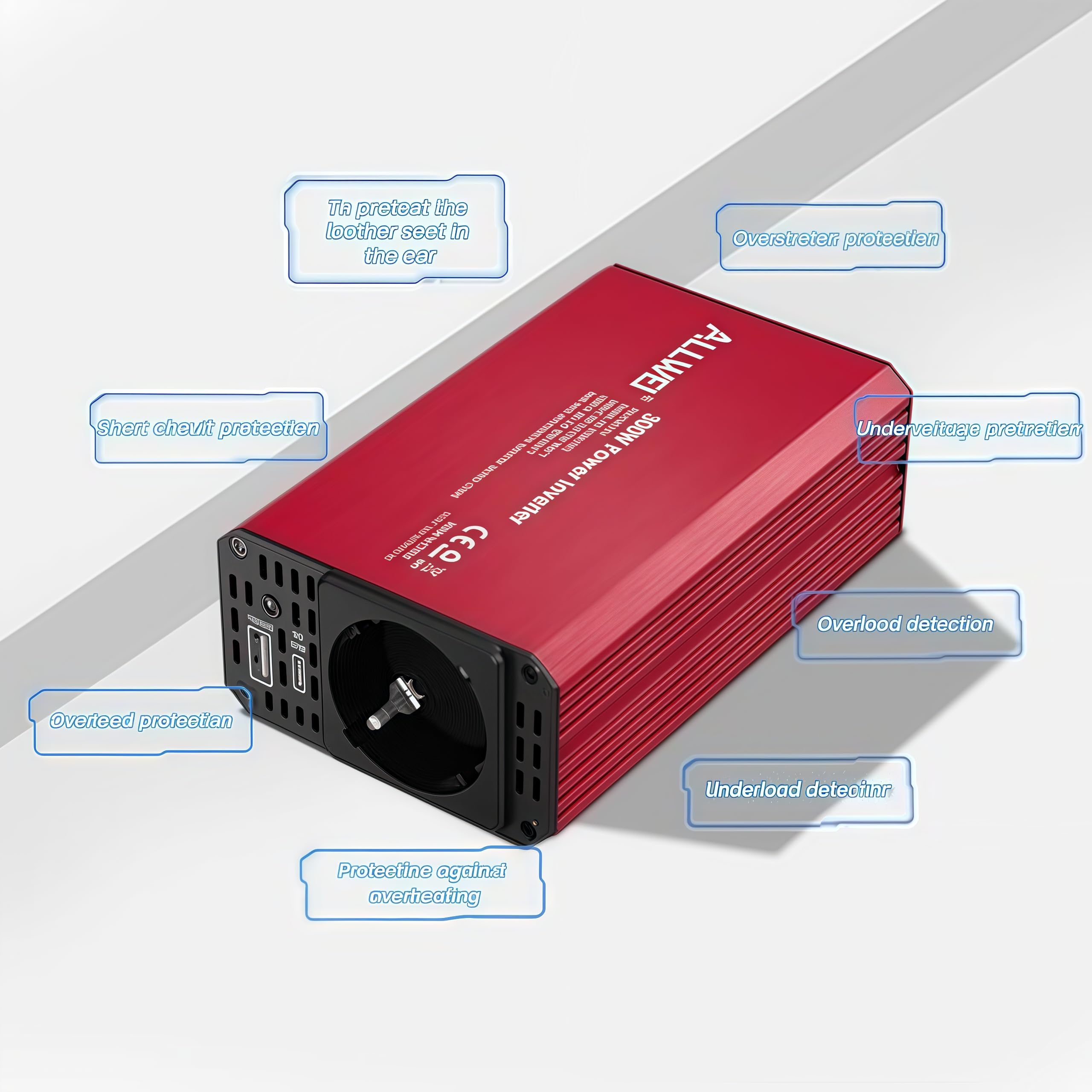 ALLWEI Švaraus Sinuso Inverteriai 12V → 230V