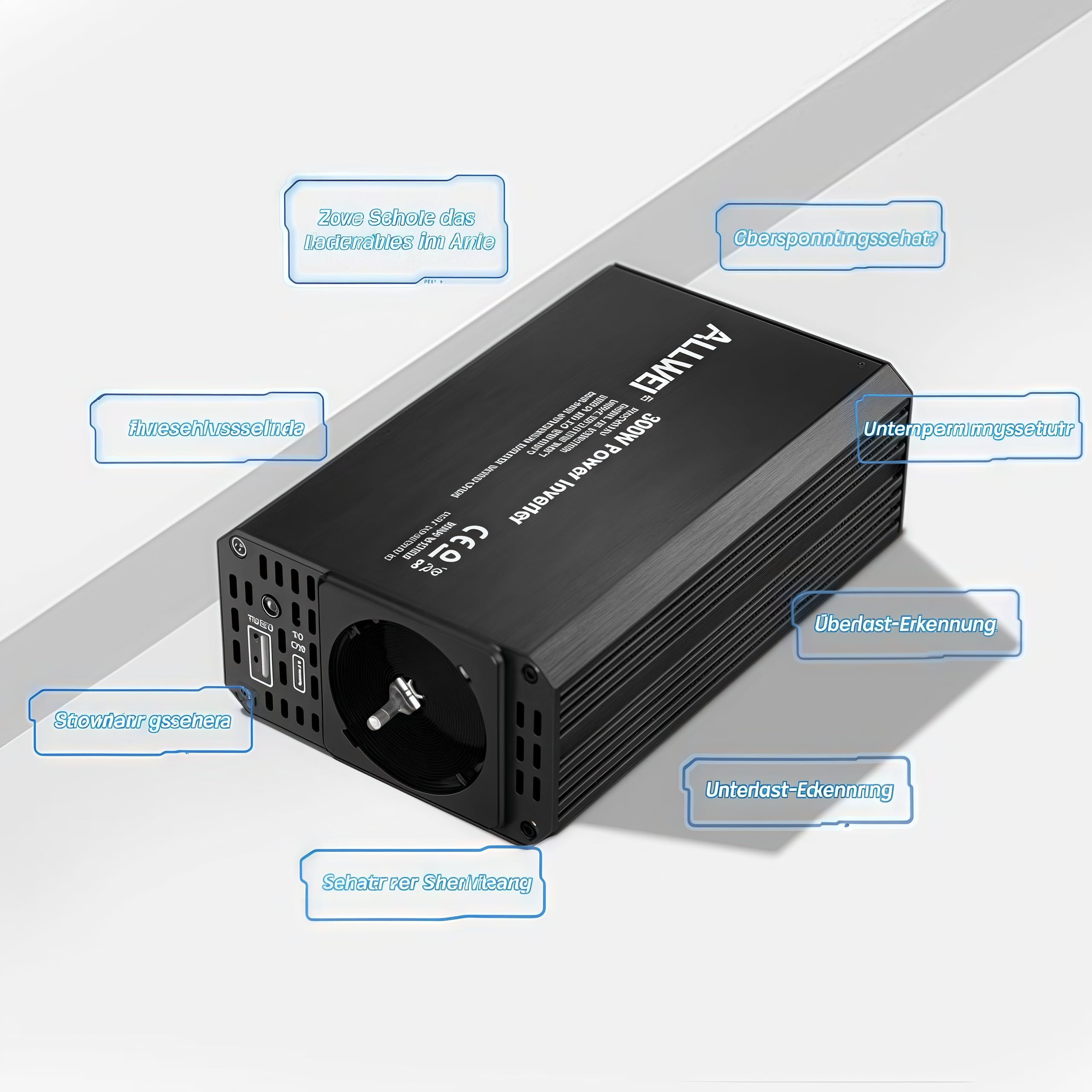 ALLWEI Švaraus Sinuso Inverteriai 12V → 230V