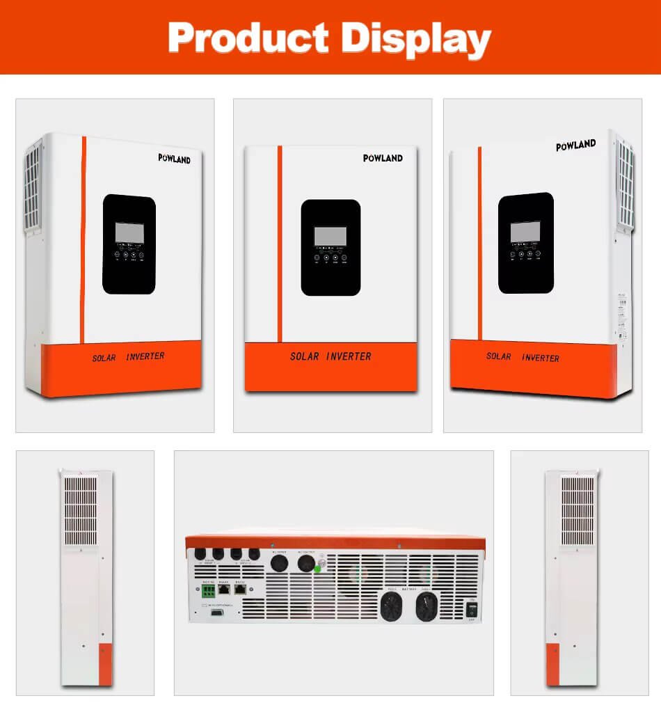 48V Hibridinis inverteris Powland 11000W WIFI, BMS