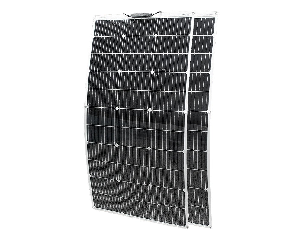 Pusiau lanksčios monokristalinės saulės panelės 200 W (2x100W)