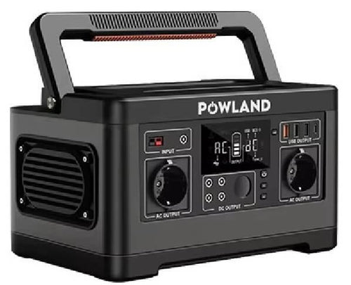 12V Nešiojama elektros stotelė Powland 520Wh, 600W