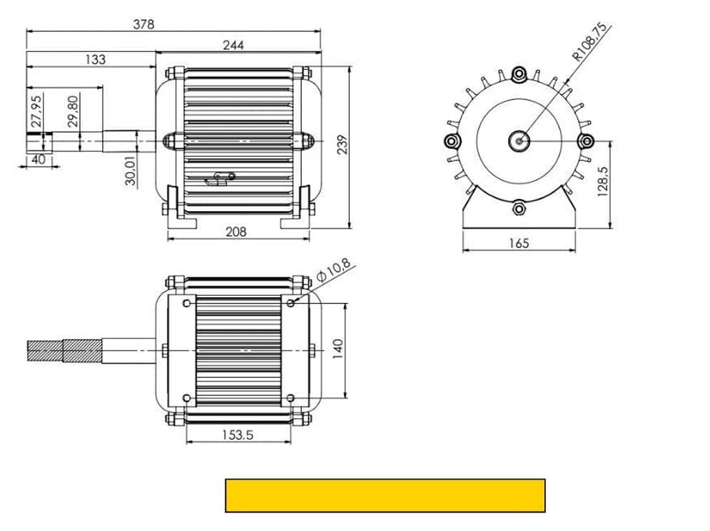 Istabreeze G-2000 Ongrid (350V) nuolatinio magneto žemų apsukų generatorius