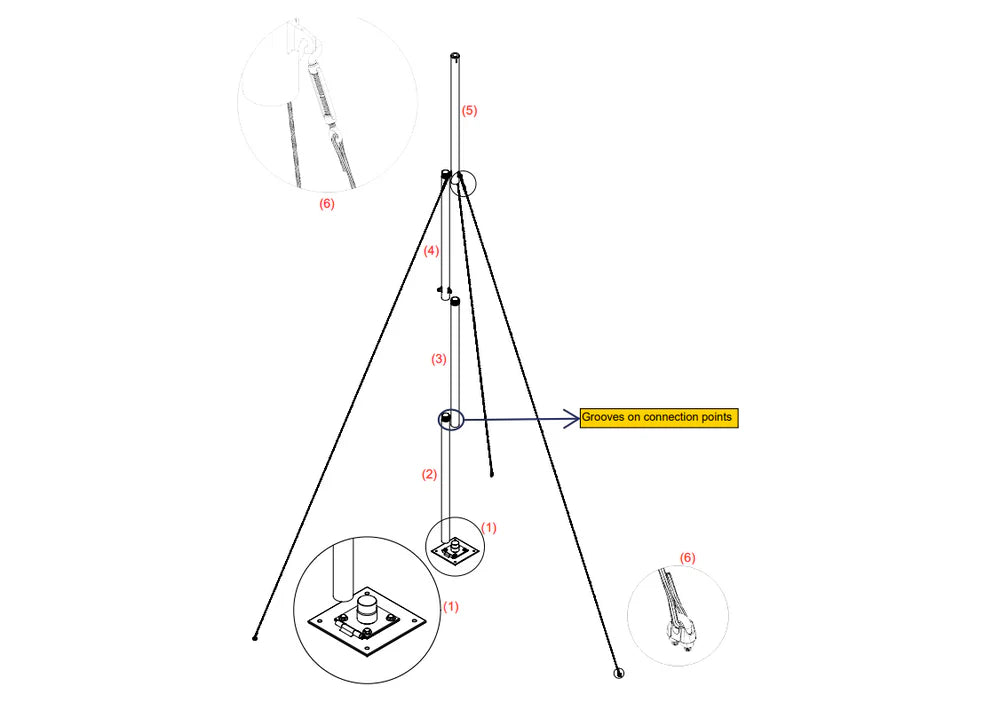 Istabreeze 40kg bokšto prailginimo strypas