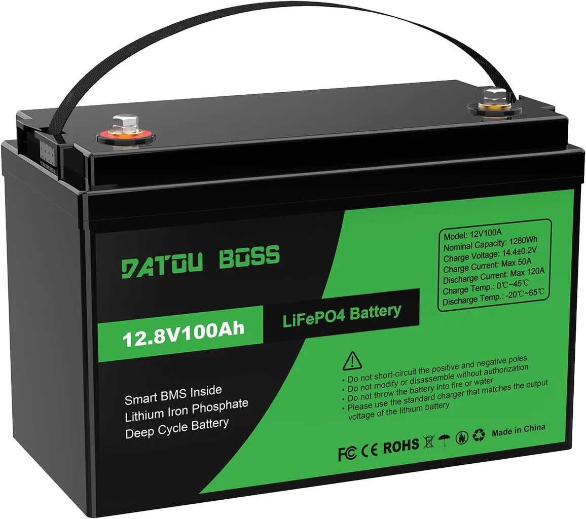 Akumuliatorius Datouboss, LiFePO4, 100Ah, 12V