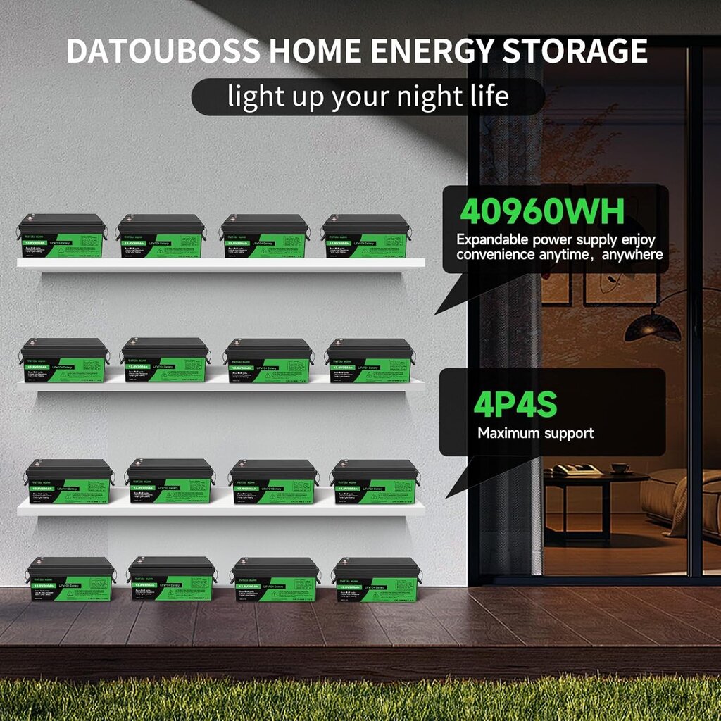 Akumuliatorius Datouboss, LiFePO4, 200Ah, 12V