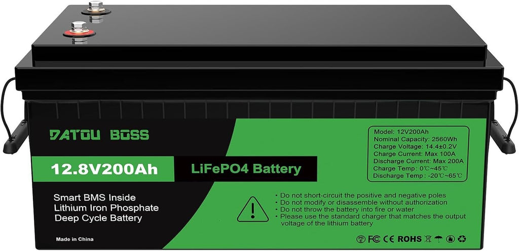 Akumuliatorius Datouboss, LiFePO4, 200Ah, 12V
