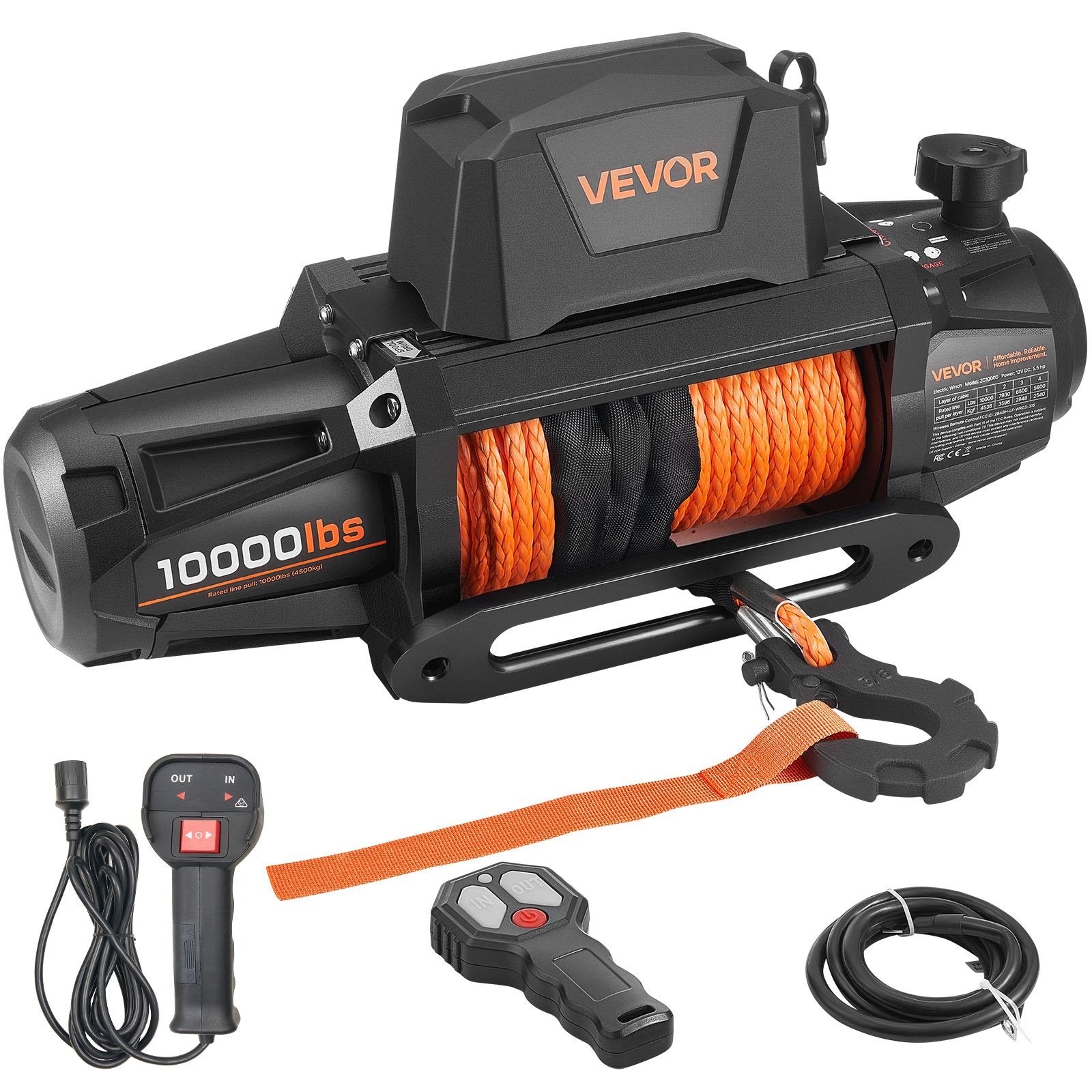 Elektrinė gervė 12V 4500 kg