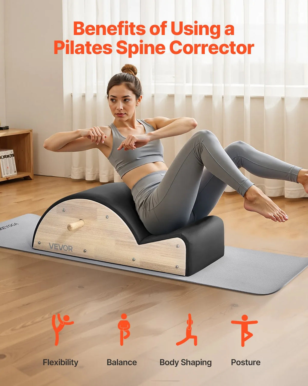 VEVOR Pilates stuburo korektorius, treniruoklis