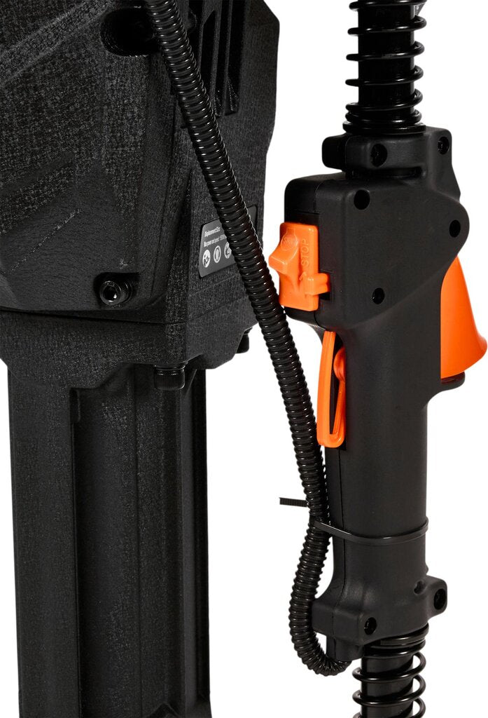 Dvitaktis, benzininis greito polių kalimo įrenginys Kraft & Dele KD11923, 49/69/100 mm stulpams, 50J, 1,9 kW, 2850 dūžių per minutę