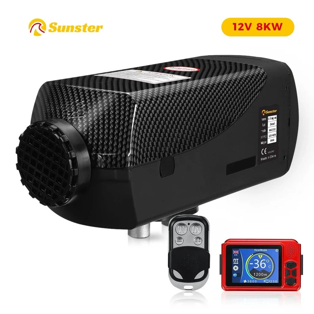 Dyzelinis oro šildytuvas 8 kW 12/24V su Bluetooth valdymu