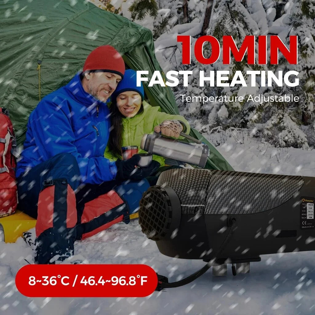 Dyzelinis oro šildytuvas 8 kW 12/24V su Bluetooth valdymu