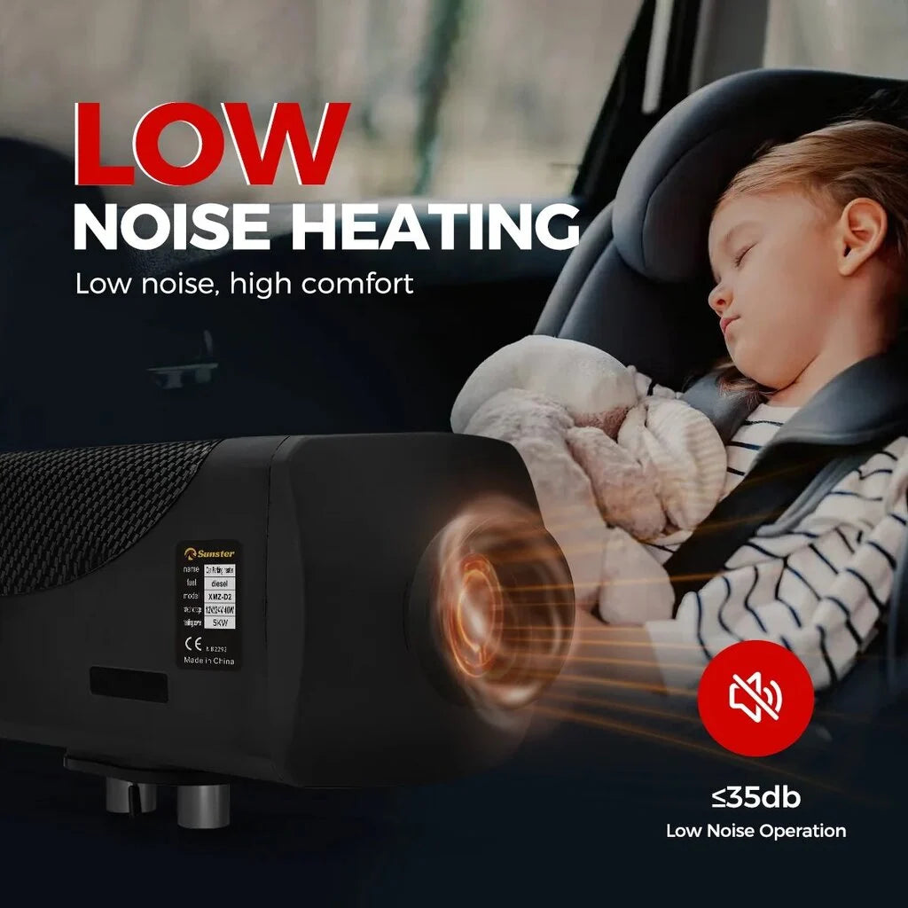 Dyzelinis oro šildytuvas 8 kW 12/24V su Bluetooth valdymu
