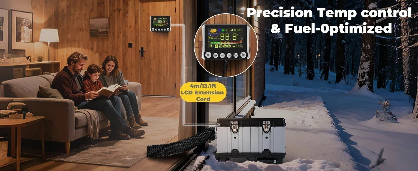 Dyzelinis šildytuvas Sunster, 8kW 12/24/220V su bluetooth