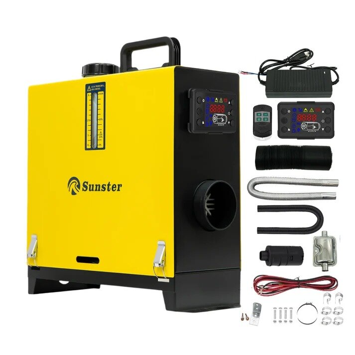 Dyzelinis šildytuvas Sunster A2013SL, 8 kW 12/24 V, 220 V su LCD valdikliu