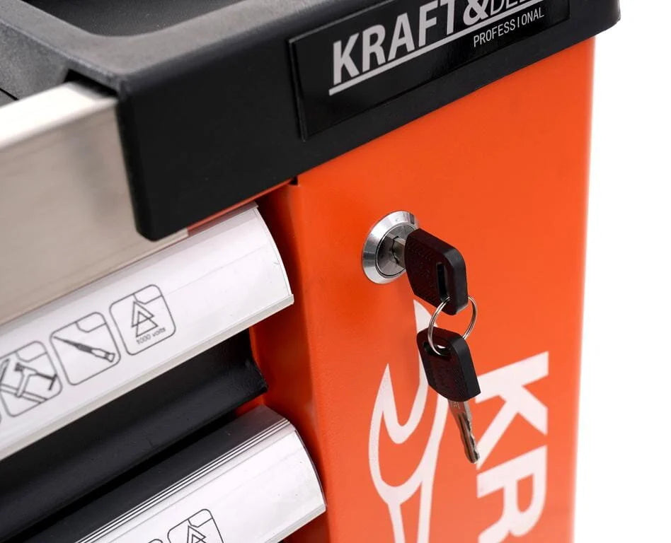 Įrankių spintelė 258 dalių Kraft & Dele KD1067
