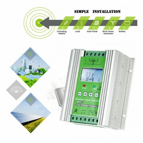 Istabreeze MPPT 500W Vėjo generatoriaus valdiklis