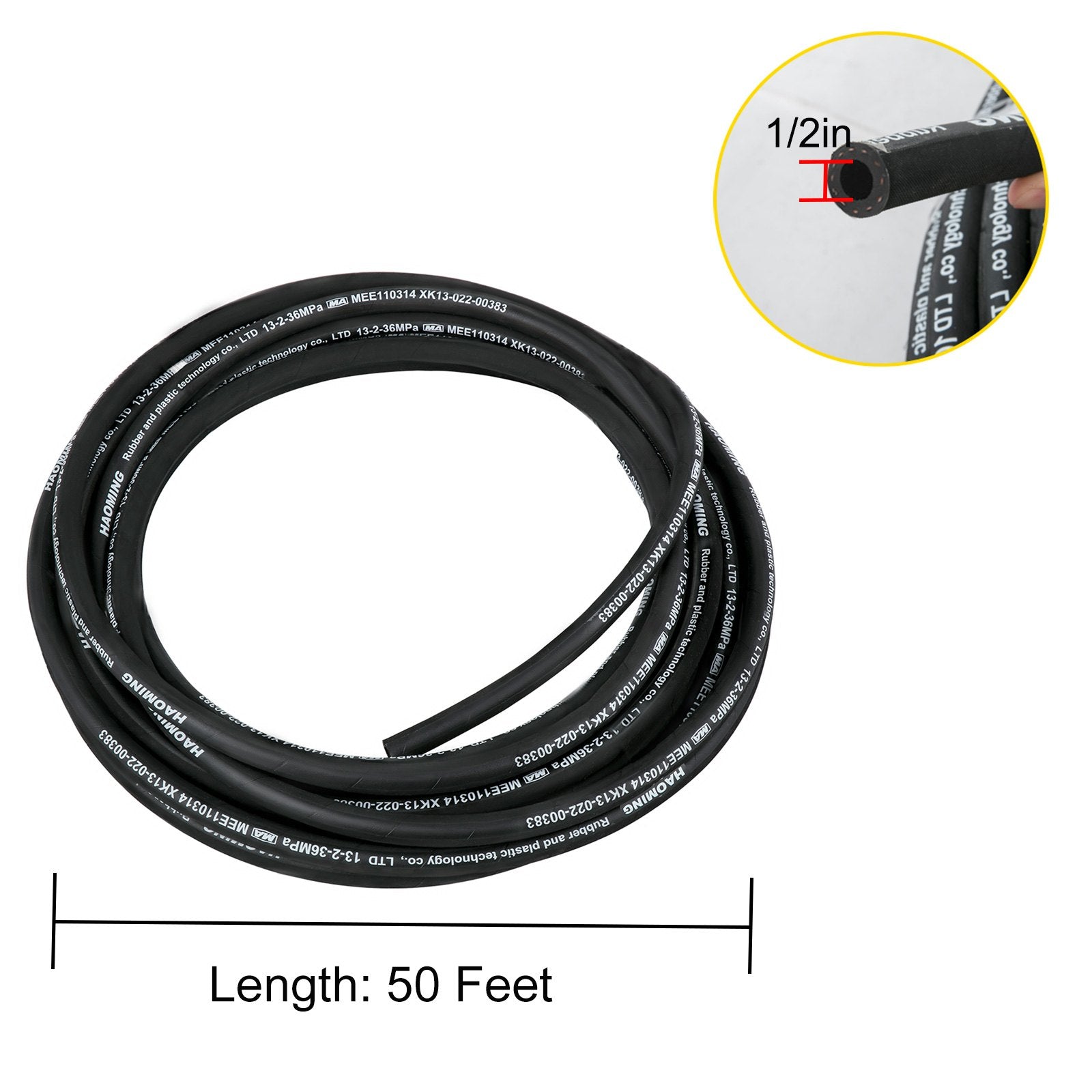 Hidraulinė žarna VEVOR 50 Ft, 5000 PSI