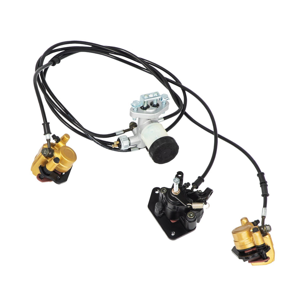 Kartingo stabdžių sistemos komplektas KD150BRKIT, 150cc modeliams