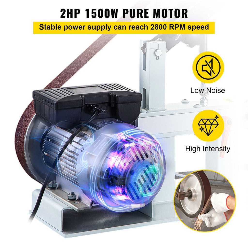 Juostinės šlifavimo staklės VEVOR 2HP, 1500 W