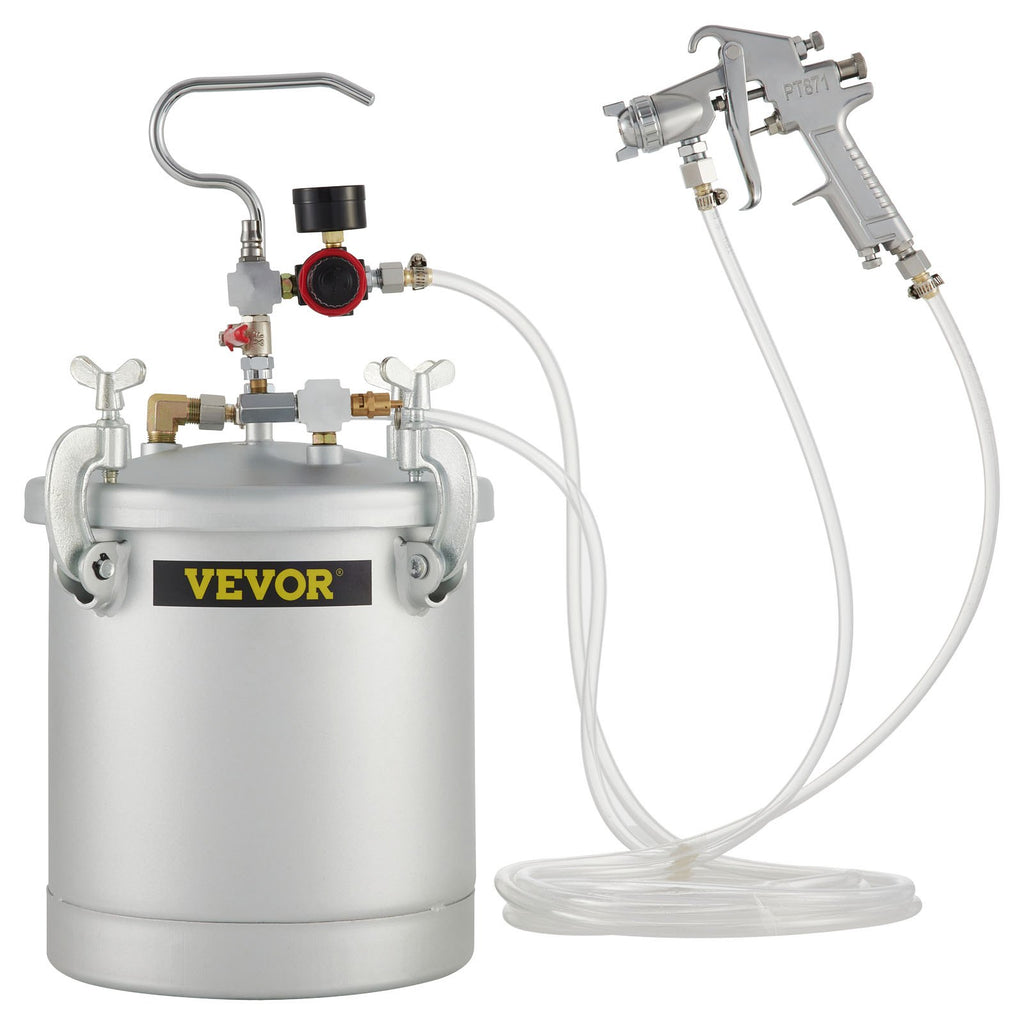 Dažų slėginis bakas VEVOR 10L, 1.5 mm purkštukas