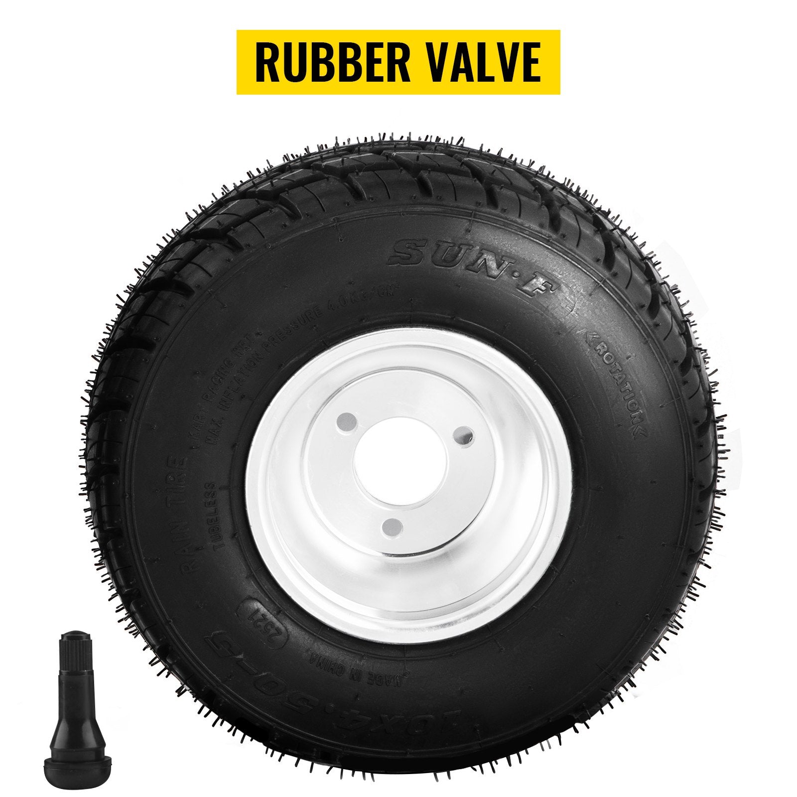 Kartingo ratai VEVOR 10x4.50-5 / 11x6.0-5, 4 vnt. komplektas
