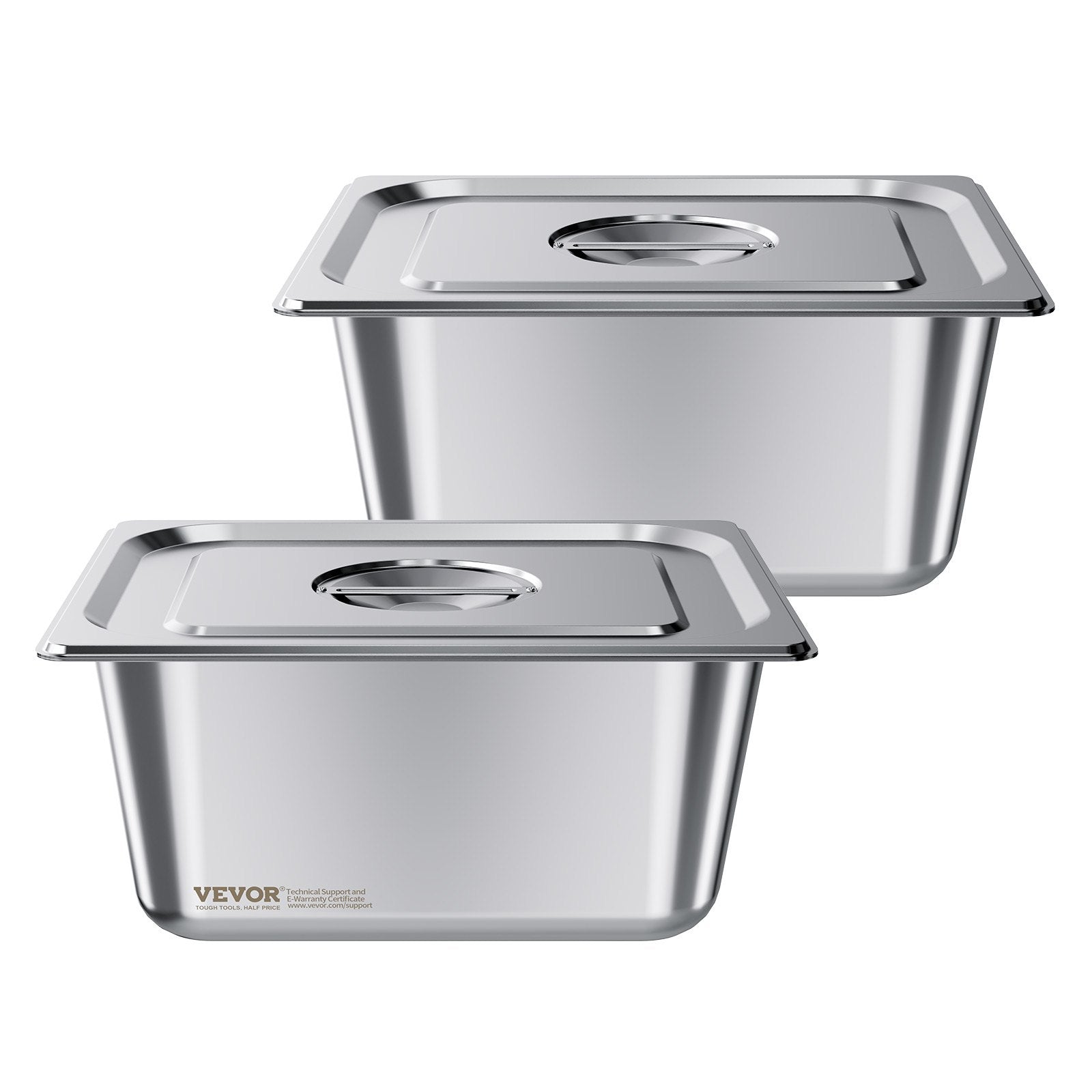 Gastronominiai indai VEVOR HZ812-150T, 1/2 GN, 148 mm gylio, 2 vnt.