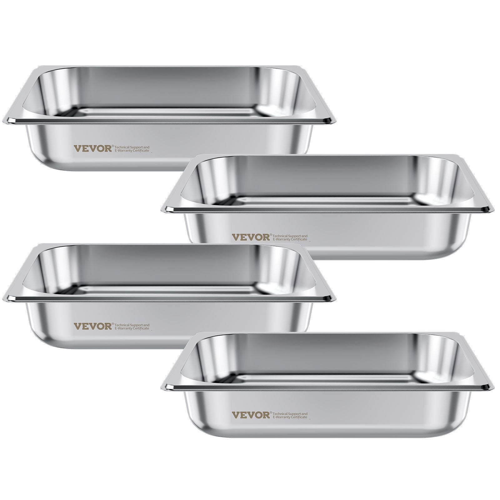 GN indas VEVOR HZ812-65T, 1/2 dydžio, 3.8 l, 4 vnt.