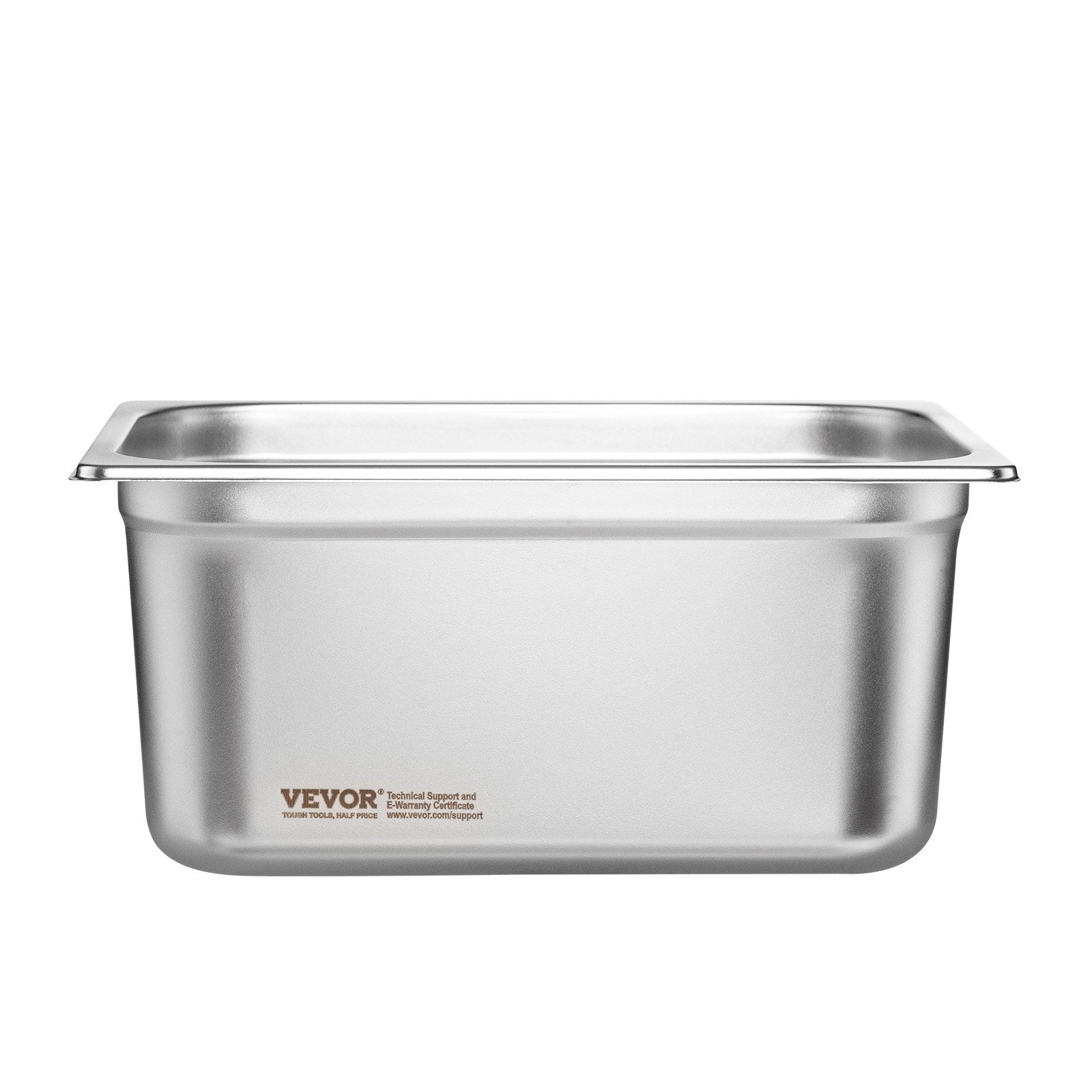 Gastronominiai indai VEVOR UCT8126-6, GN 1/2, 150 mm gylio, 6 vnt.
