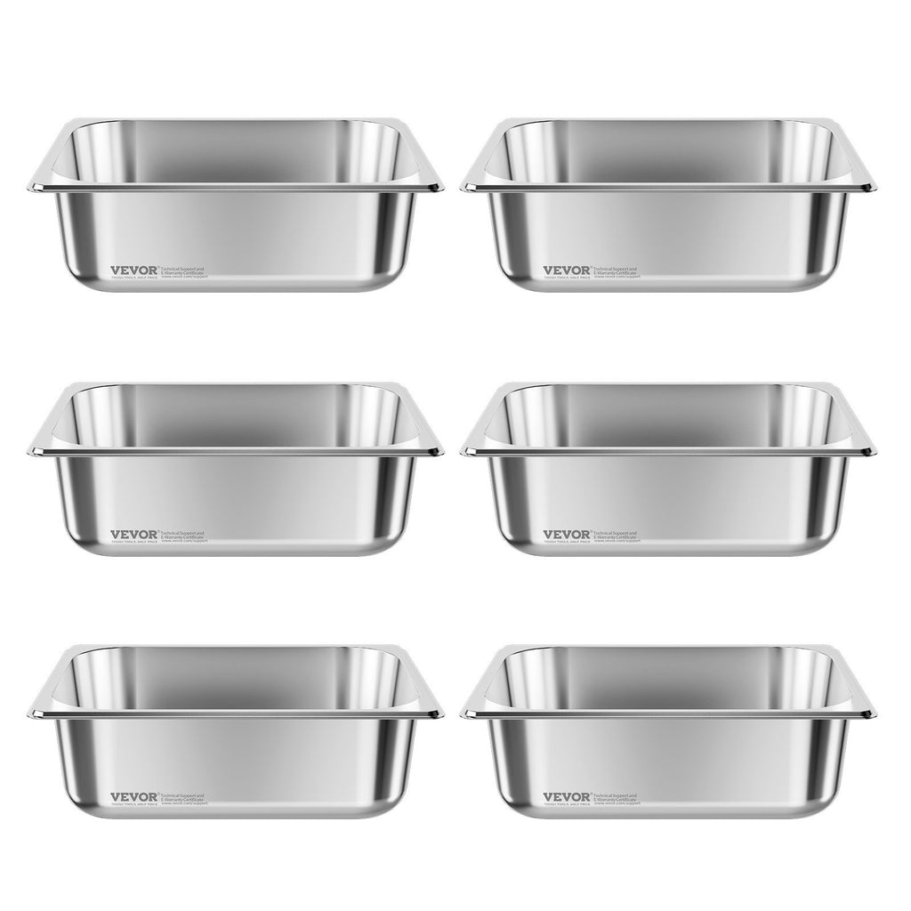 Gastronominis indas VEVOR HZ812-100T, 1/2 dydis, 6 l, 6 vnt.