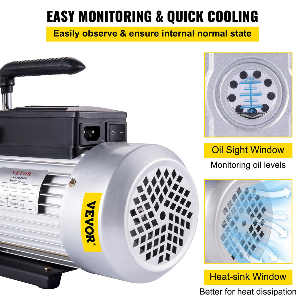 Vakuuminis siurblys VEVOR RS-6, 340 l/min